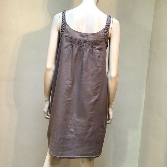 VINCE COTTON DRESS GRAY MEDIUM - Picture 4 of 6